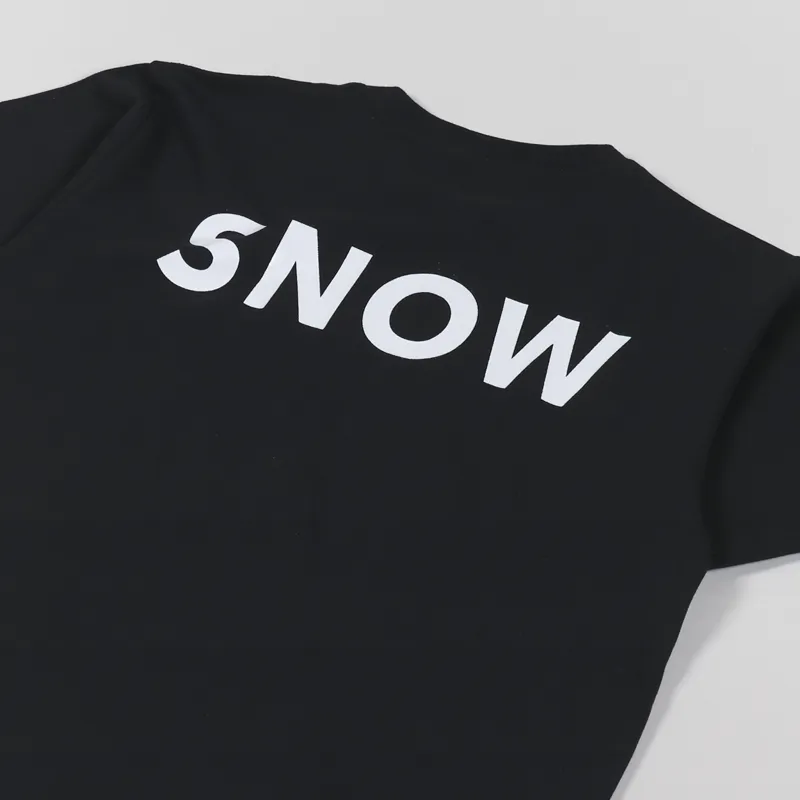 Snow Peak Reflective Print T Shirt Black-2