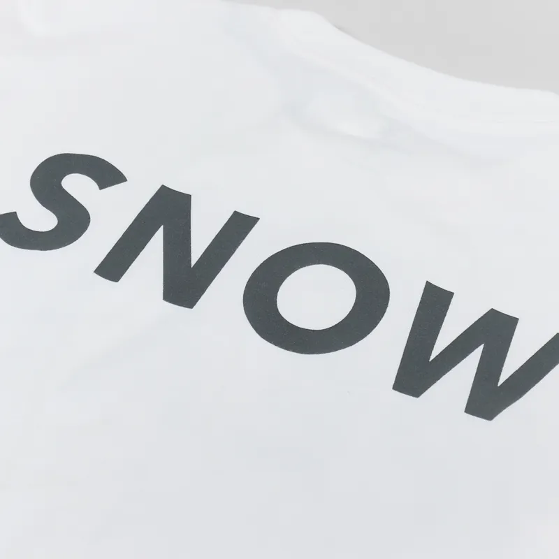 Snow Peak Reflective Print T Shirt White-4