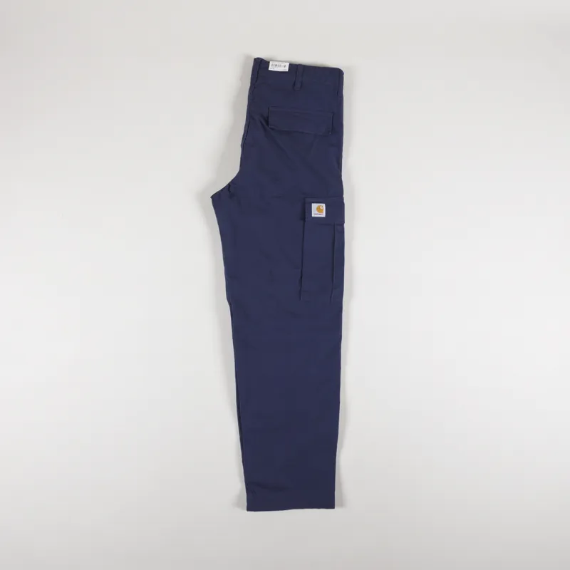 Carhartt WIP Regular Cargo Pant Blue Rinsed Columbia Ripstop-2