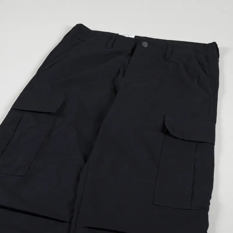 Carhartt WIP Regular Cargo Pant Black Rinsed Columbia Ripstop-5