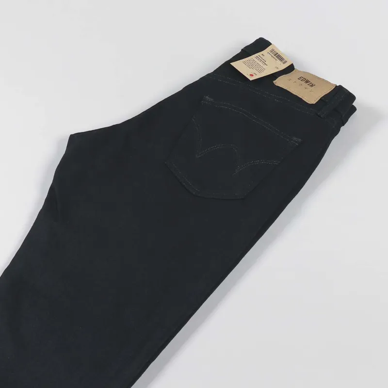 Edwin Regular Tapered Jeans Black Washed-4