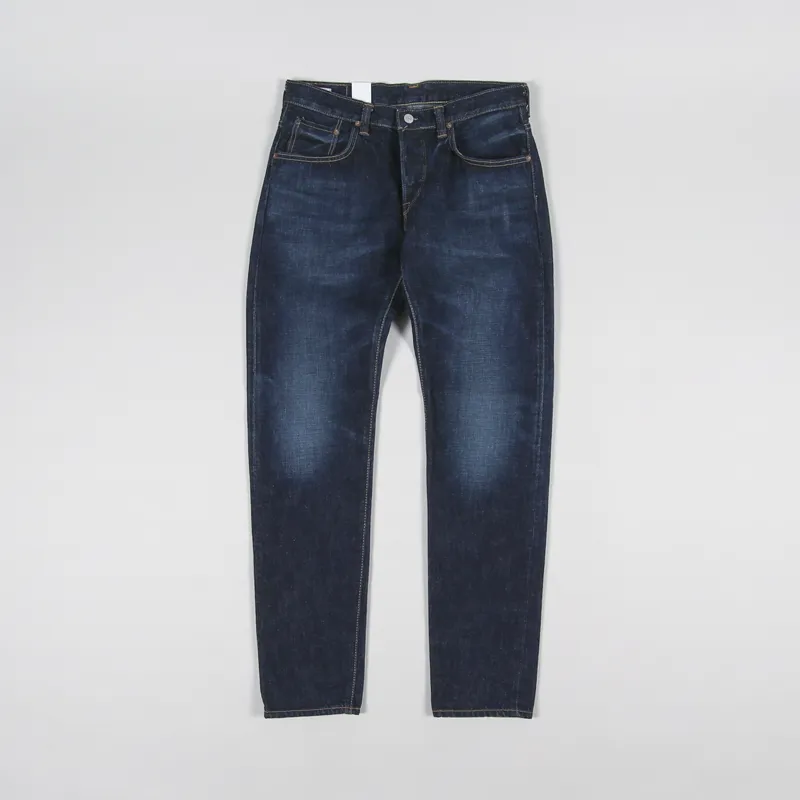 Edwin Regular Tapered Jeans Nihon Menpu Dark Pure Indigo Rainbow Selvedge-1