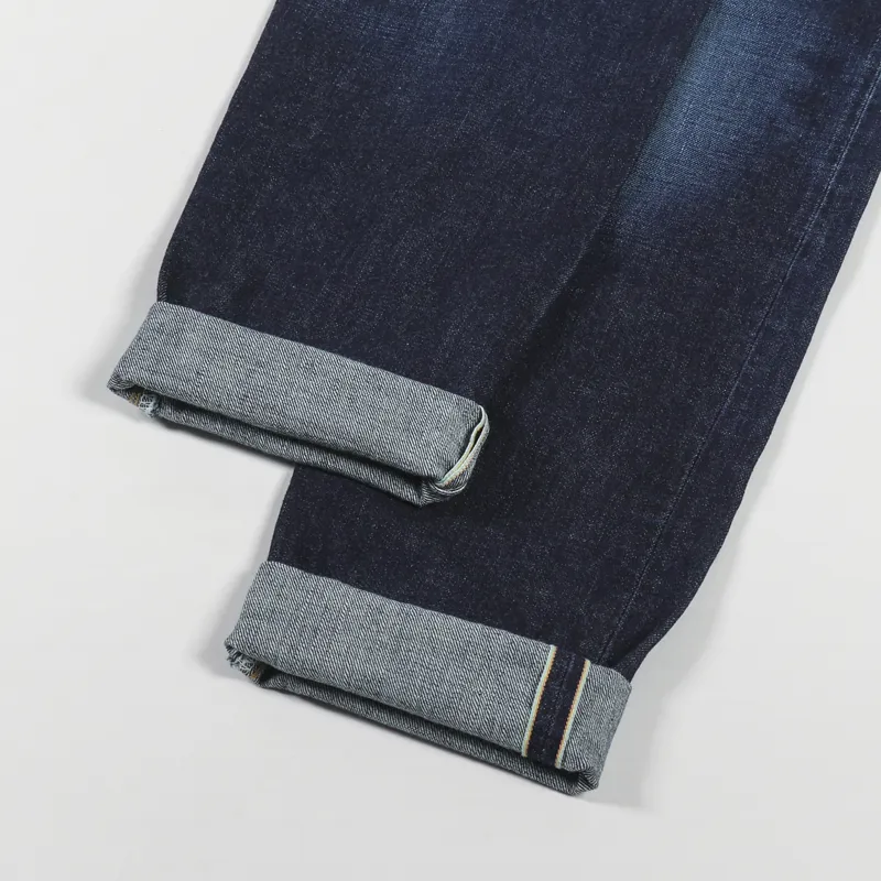 Edwin Regular Tapered Jeans Nihon Menpu Dark Pure Indigo Rainbow Selvedge-3