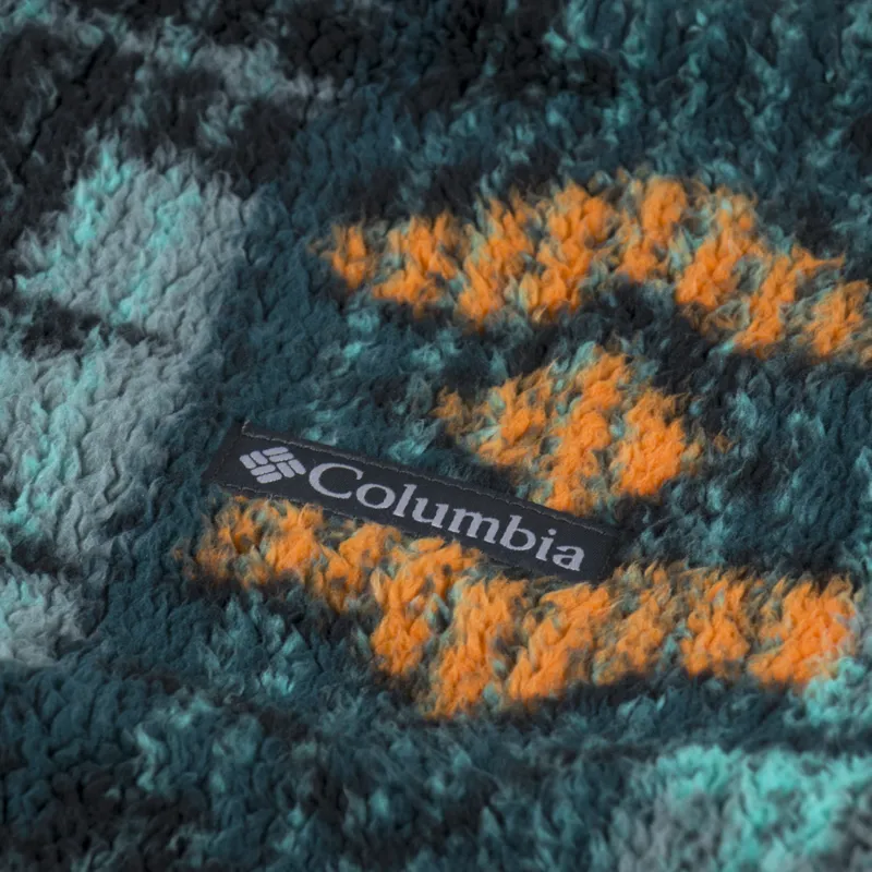 Columbia Rugged Ridge II Sherpa Half Snap Fleece Night Wave Pathways Print-7