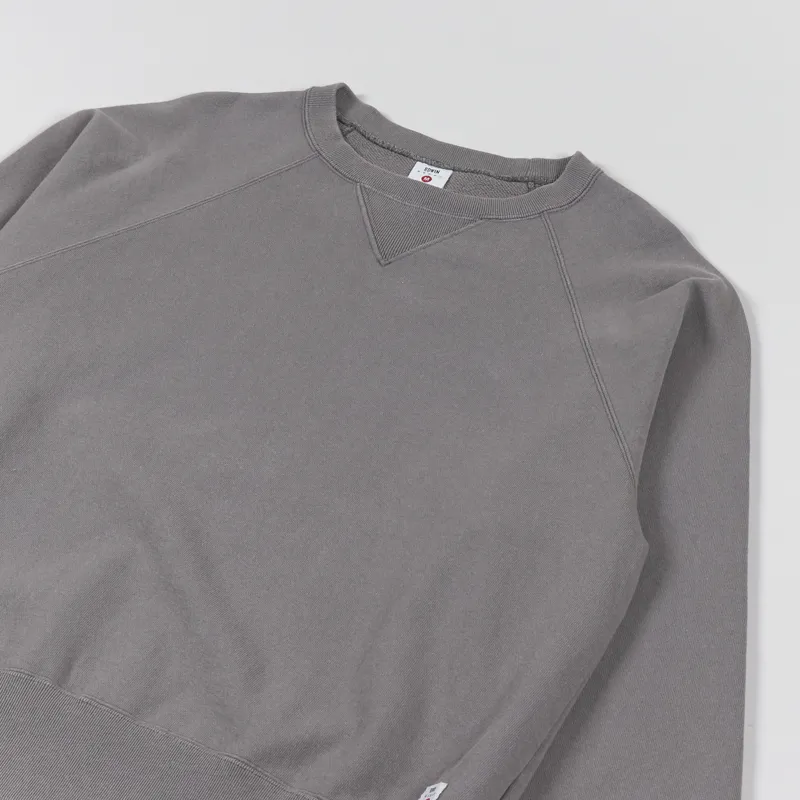 Edwin Raglan Sleeve Crew Sweat Grey-2