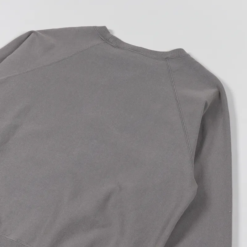 Edwin Raglan Sleeve Crew Sweat Grey-3