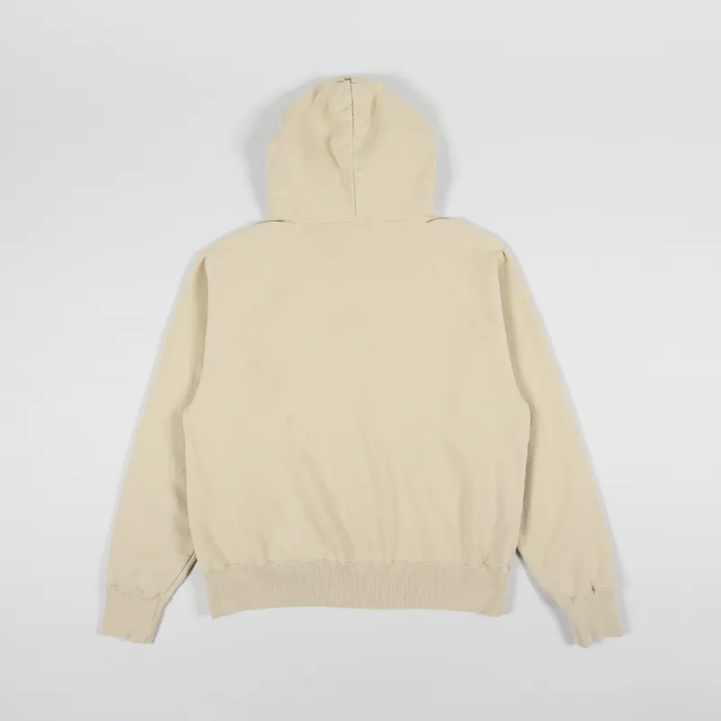 Edwin Raglan Sleeve Hoodie Beige-1