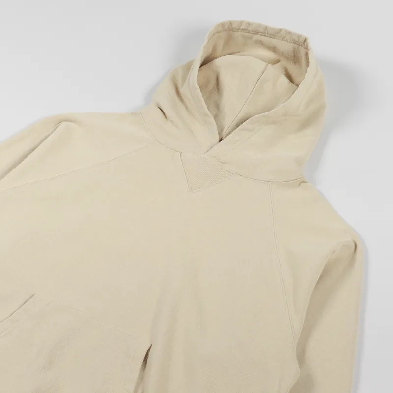 Edwin Raglan Sleeve Hoodie Beige-2