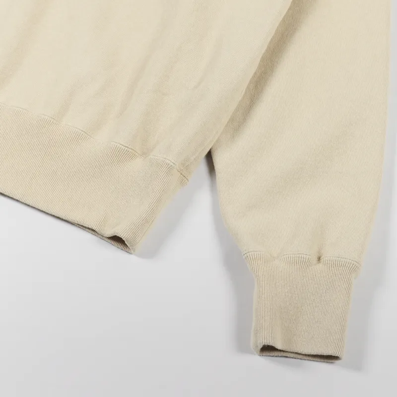 Edwin Raglan Sleeve Hoodie Beige-5