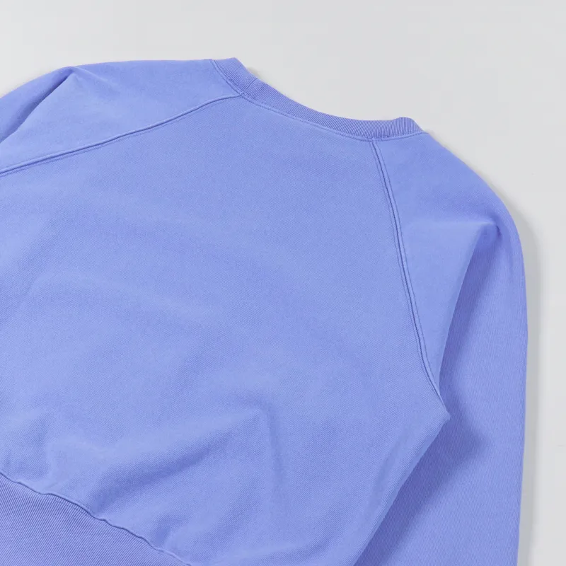 Edwin Raglan Sleeve Crew Sweat Jacaranda-5