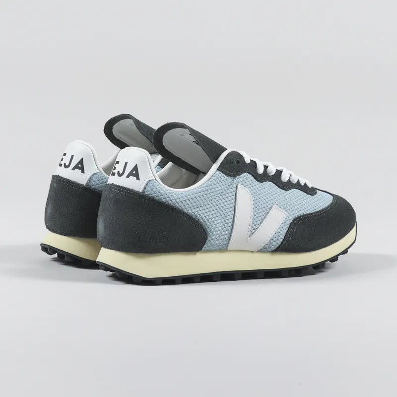 Veja Womens Rio Branco Alveomesh Shoes Steel White-3