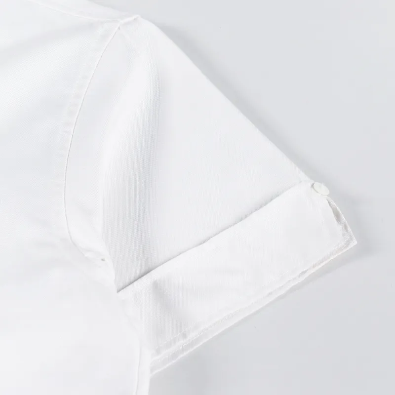 Fred Perry Womens Rib Collar Shirt Snow White-7