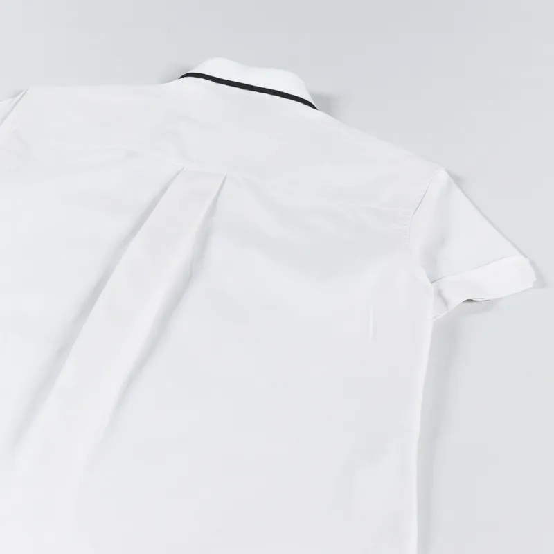 Fred Perry Womens Rib Collar Shirt Snow White-5