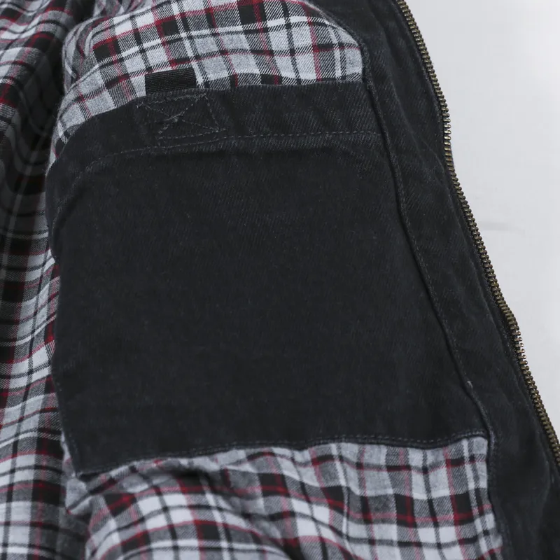 Carhartt WIP Mens Rider Jacket Black Stone Washed Smith Denim