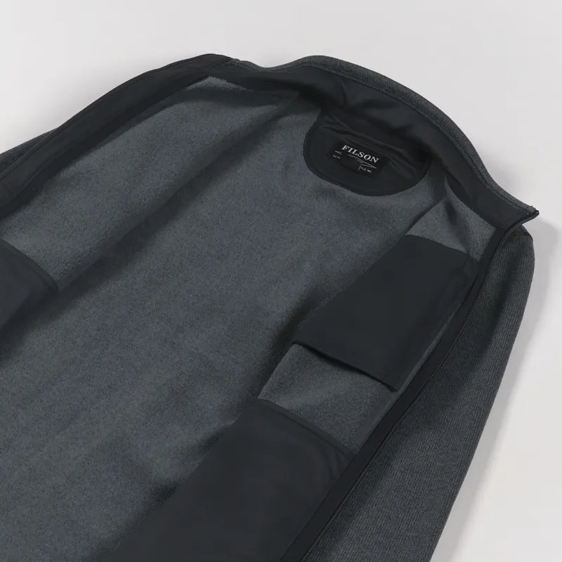 Filson Ridgeway Fleece Charcoal Heather-4