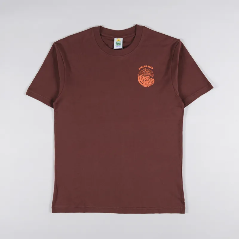 Hikerdelic Riding High T Shirt Brown-1