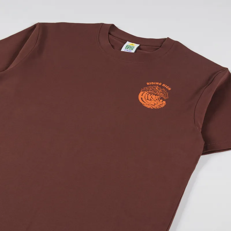 Hikerdelic Riding High T Shirt Brown-3