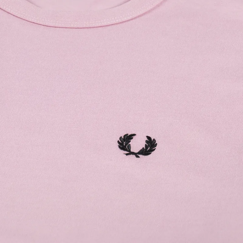 Fred Perry Ringer T Shirt Chalky Pink-1