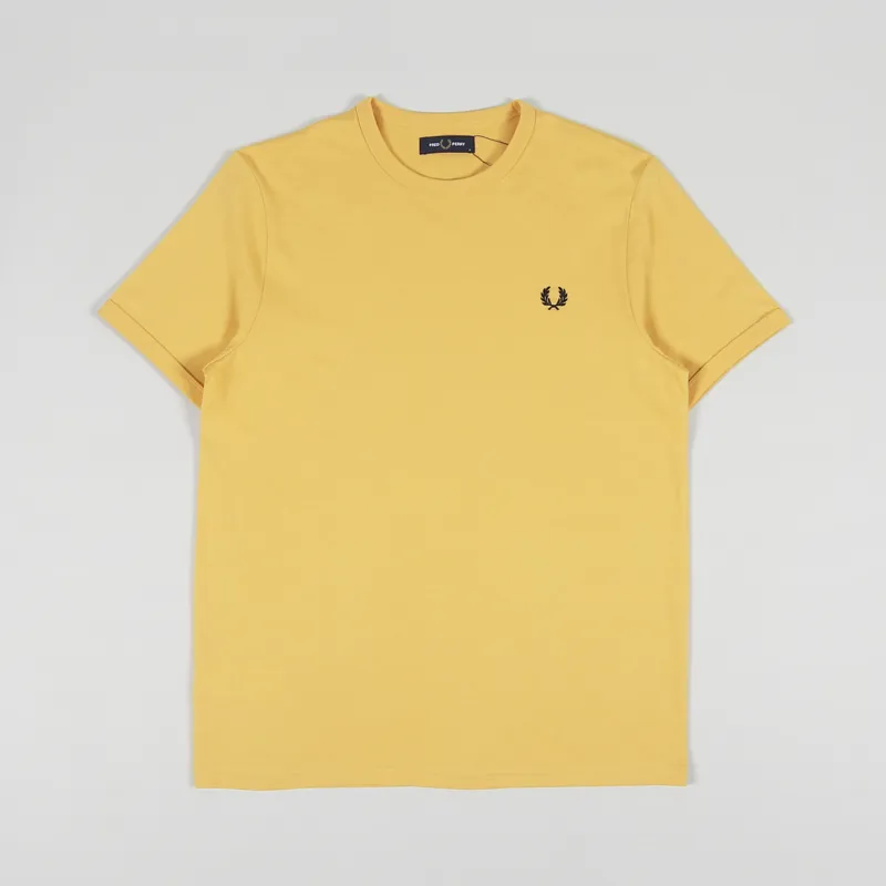 Fred Perry Ringer T Shirt Golden Hour