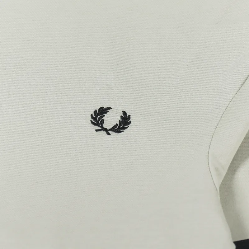 Fred Perry Ringer T Shirt Light Oyster-1