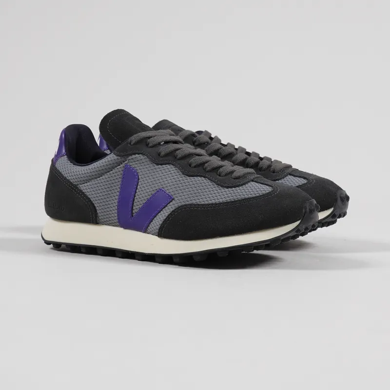 Veja Womens Rio Branco Alveomesh Shoes Concrete Purple