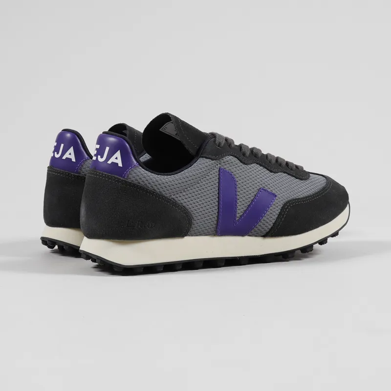 Veja Womens Rio Branco Alveomesh Shoes Concrete Purple-2