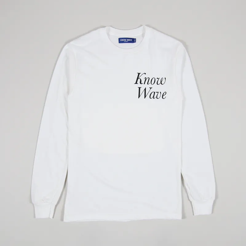 Know Wave Rising Sun Long Sleeve T Shirt White-1