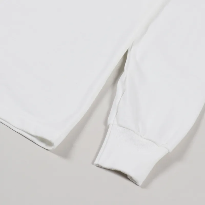 Know Wave Rising Sun Long Sleeve T Shirt White-5