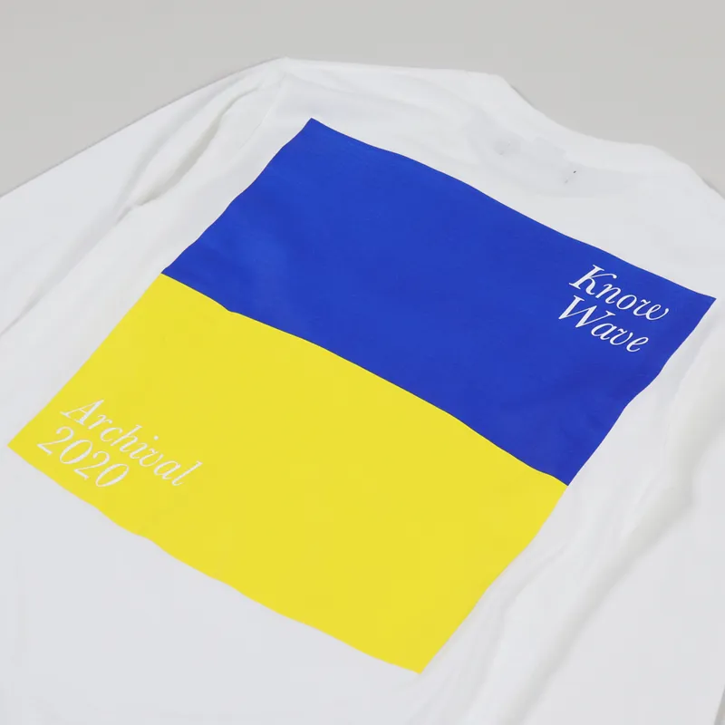 Know Wave Rising Sun Long Sleeve T Shirt White-2