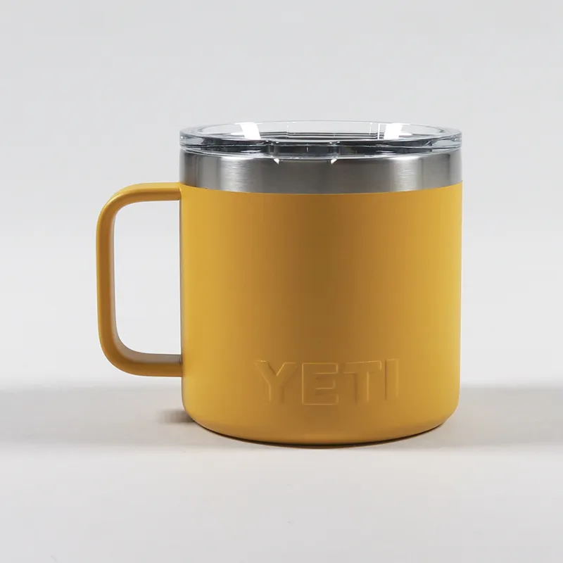 YETI Rambler 14oz Mug Alpine Yellow Magslider Thermal Cup