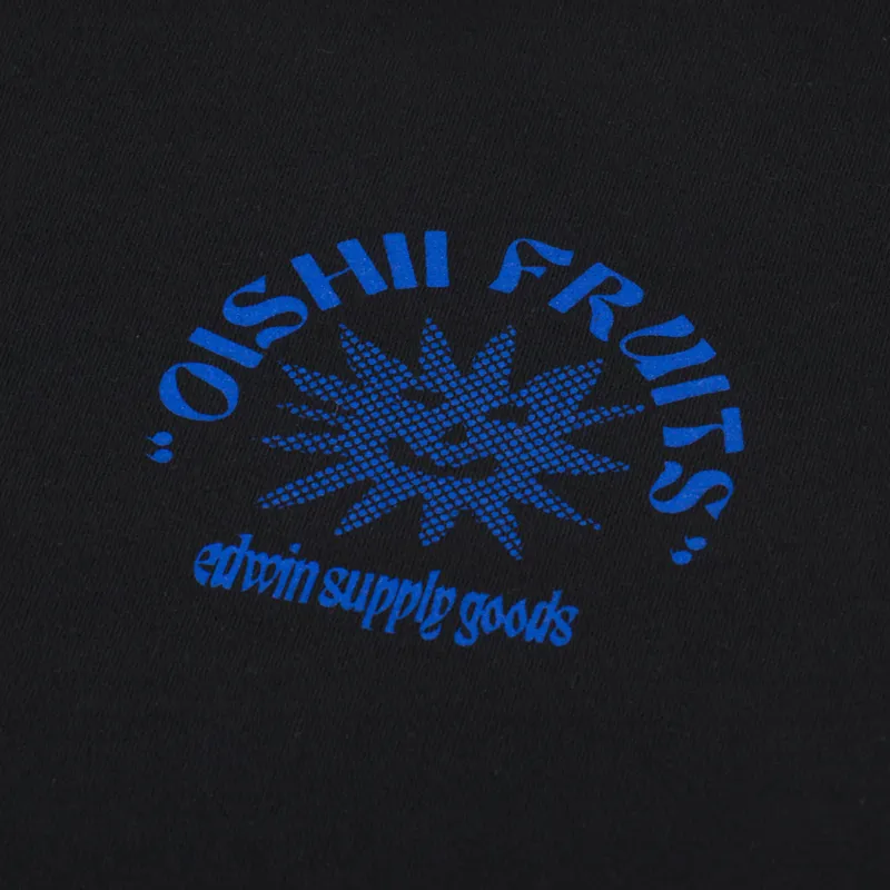 Edwin Ringo Oishii Long Sleeve T Shirt Black-5