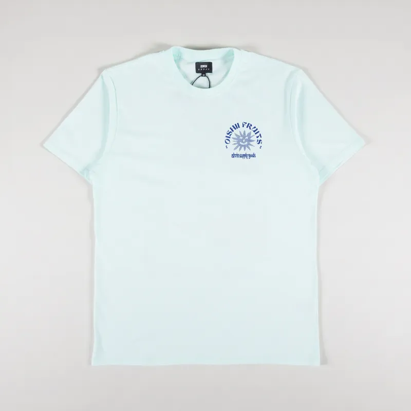 Edwin Ringo Oishii T Shirt Bleached Aqua-1