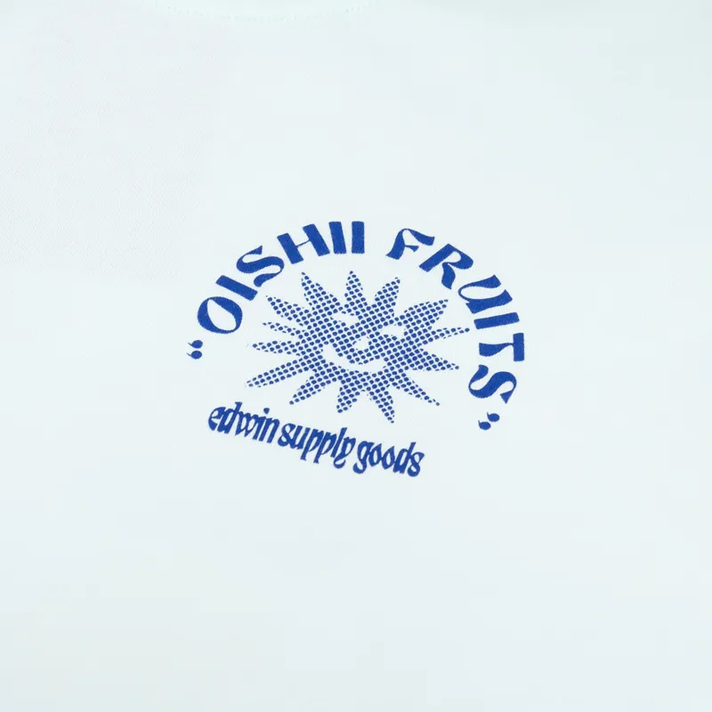 Edwin Ringo Oishii T Shirt Bleached Aqua-5