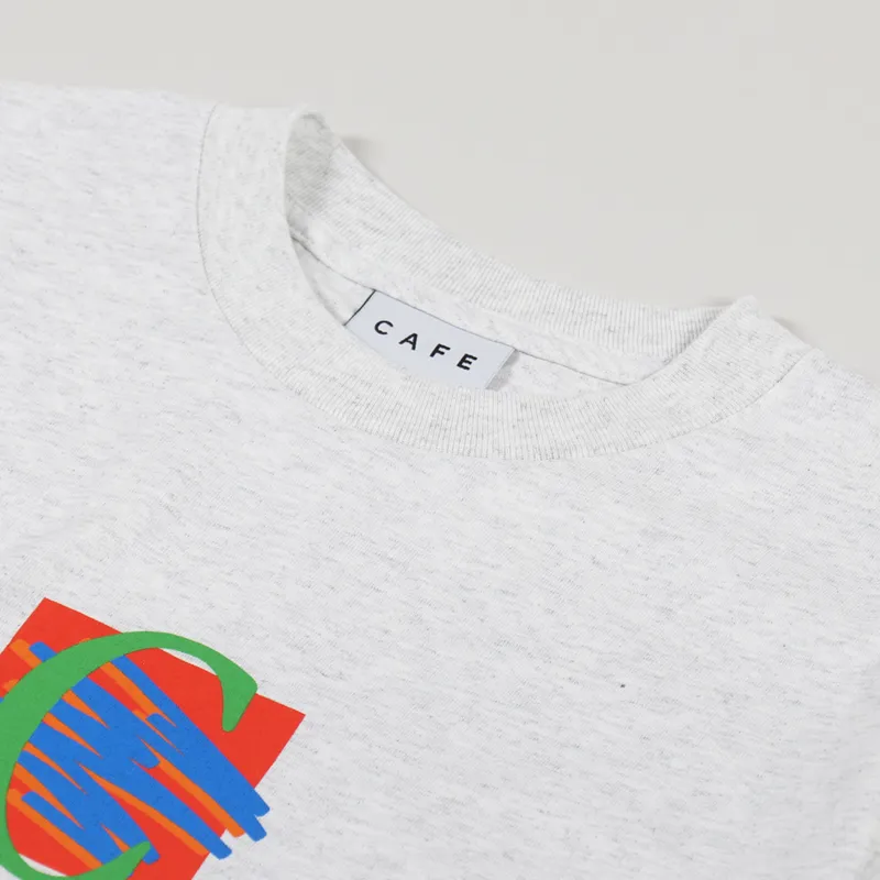 Skateboard Cafe Ronald T Shirt Ash-3