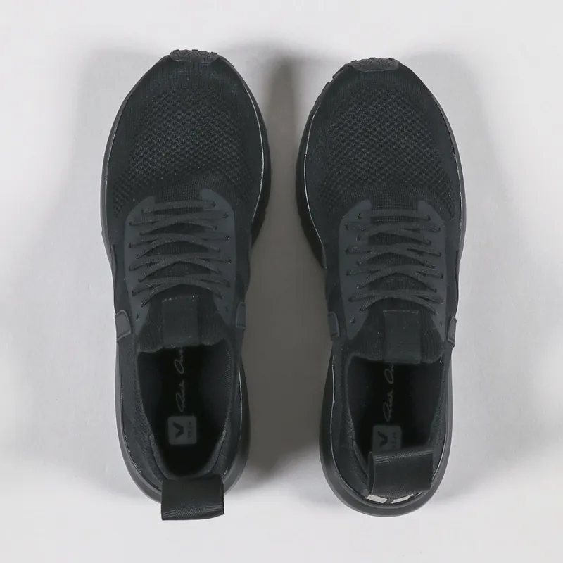 Veja x Rick Owens Womens Runner Style 2 V-Knit Shoes Black-3