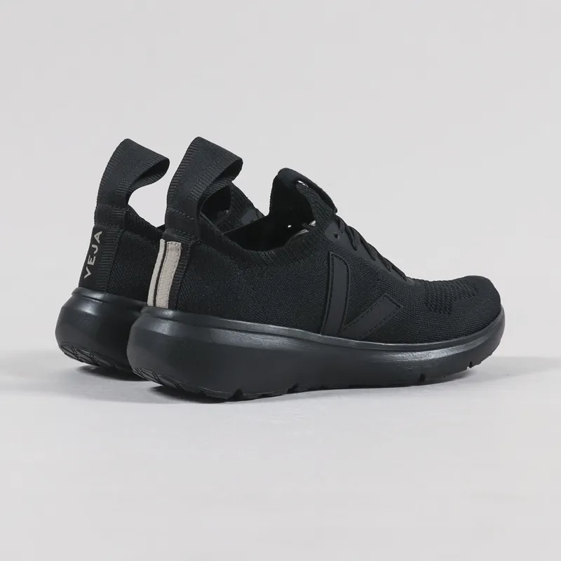 Veja x Rick Owens Runner Style 2 V-Knit Shoes Full Black-2