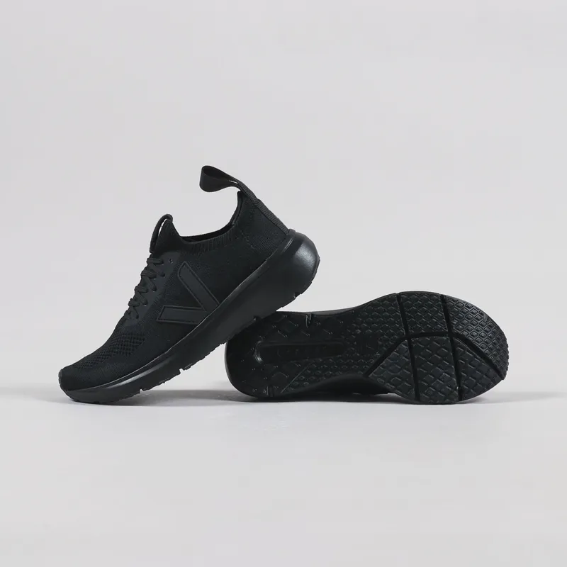 Veja x Rick Owens Runner Style 2 V-Knit Shoes Full Black-1