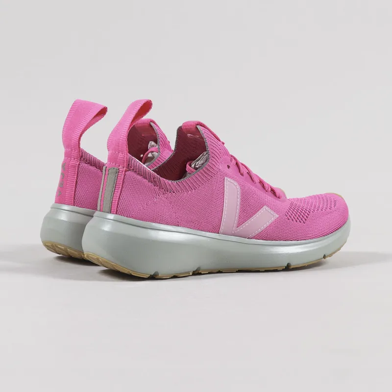 Veja x Rick Owens Womens Runner Style 2 V-Knit Shoes Pop Pink-1