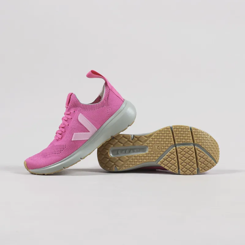 Veja x Rick Owens Womens Runner Style 2 V-Knit Shoes Pop Pink-2
