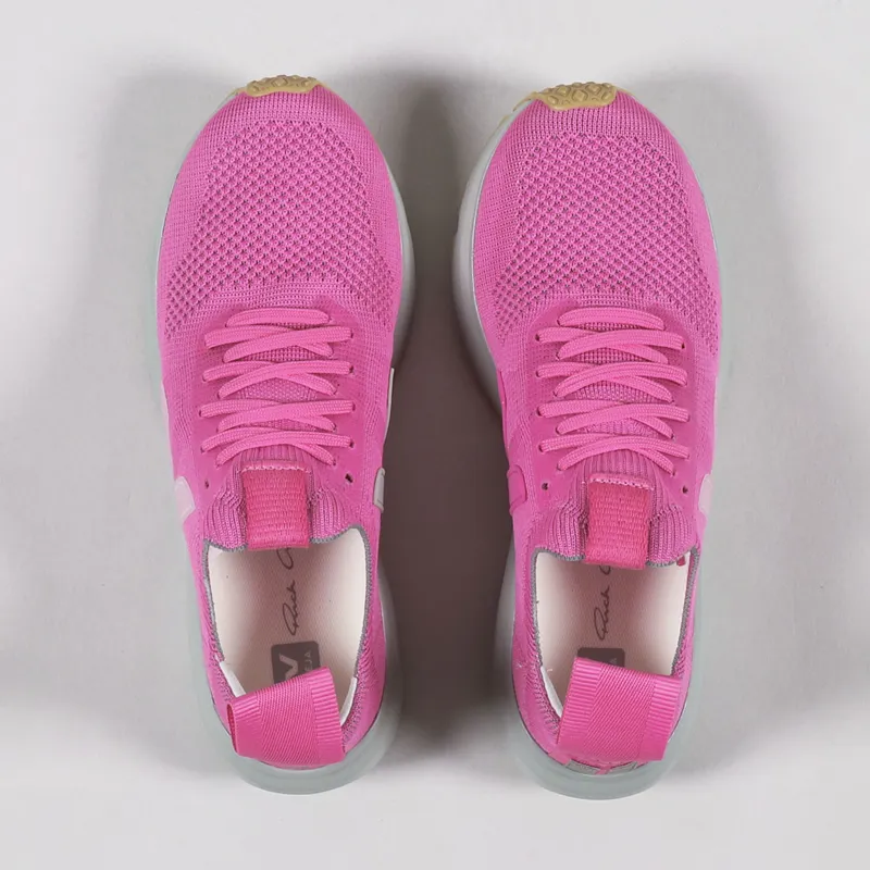 Veja x Rick Owens Womens Runner Style 2 V-Knit Shoes Pop Pink-3
