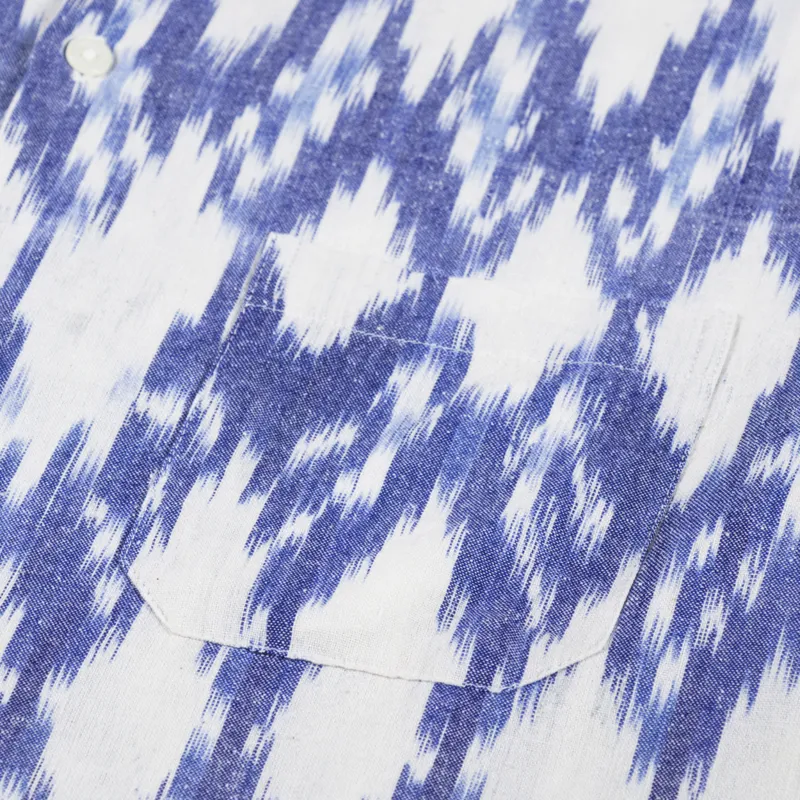 Universal Works Road Shirt Ecru Summer Ikat-2