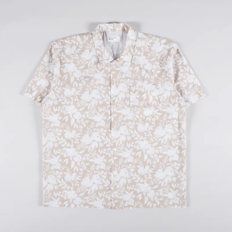 Universal Works Road Shirt Sand Organic Cotton Print