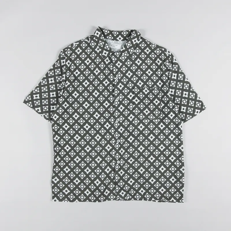 Universal Works Road Shirt Saturday Viscose Olive