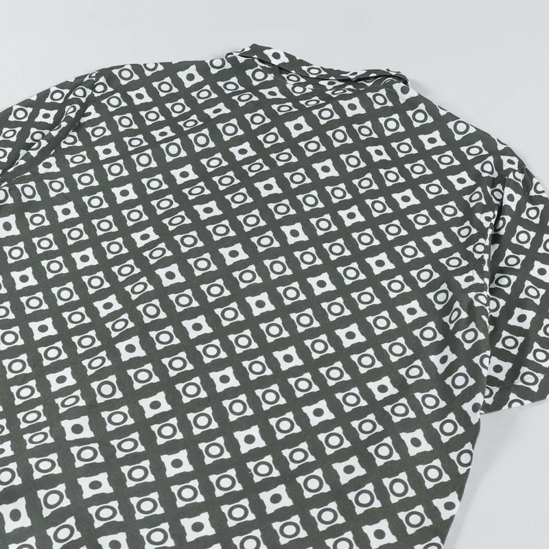 Universal Works Road Shirt Saturday Viscose Olive-3