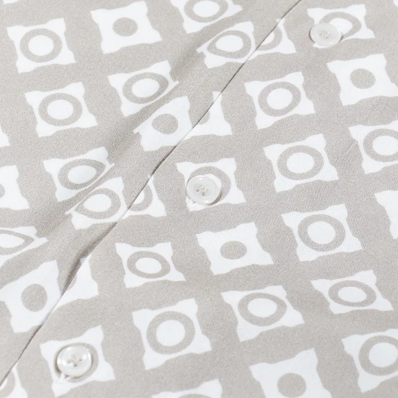 Universal Works Road Shirt Saturday Viscose Sand-4