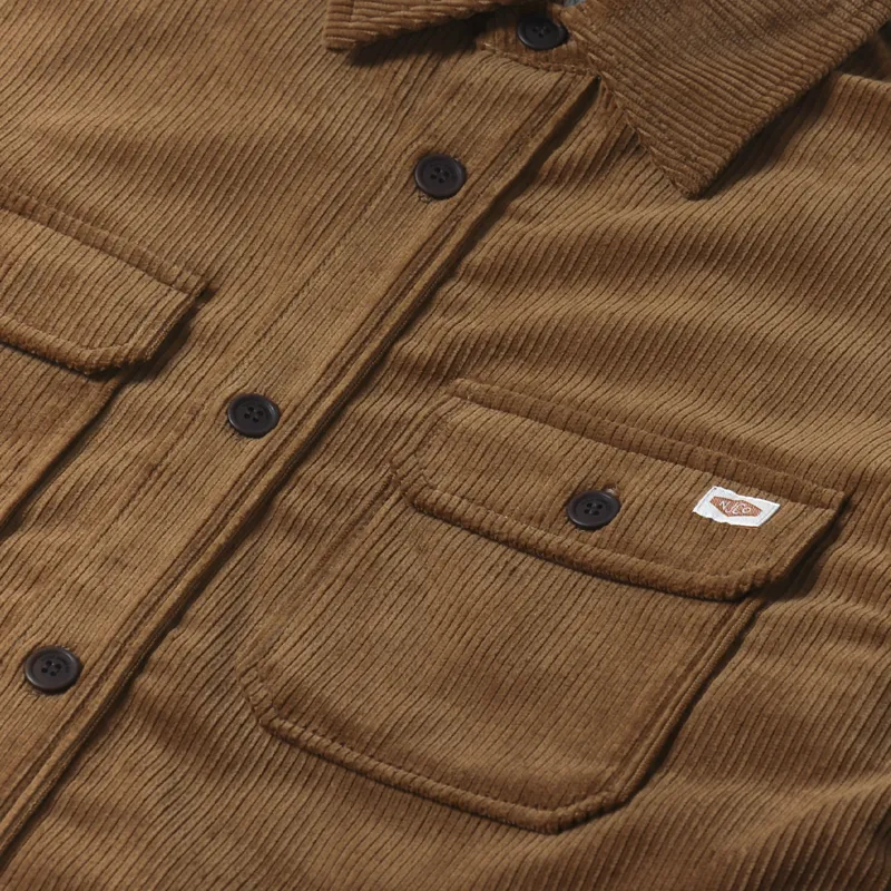 Nudie Jeans Robban Cord Overshirt Amber-7