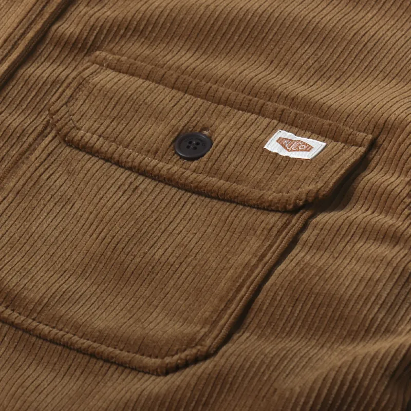 Nudie Jeans Robban Cord Overshirt Amber-6