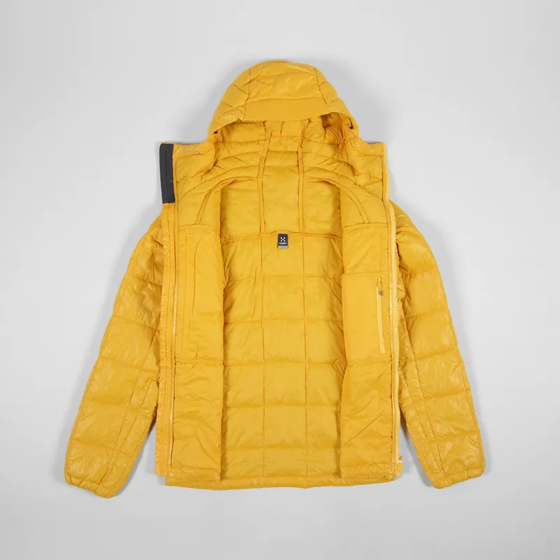 【新品】Haglöfs マウンテンパーカー イエロー M Haglofs Mens Insulated Roc Mimic Hood Pumpkin Yellow Jacket