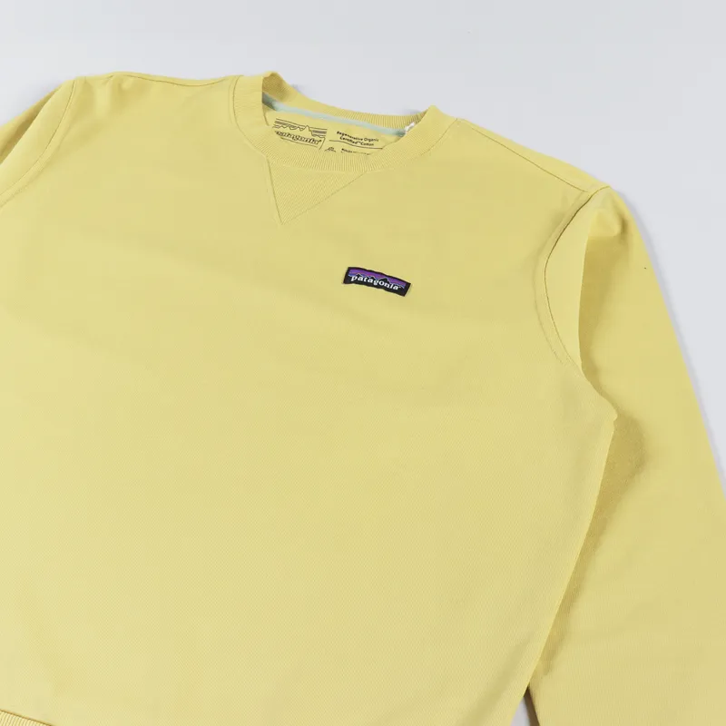 Patagonia Regenerative Organic Certified Cotton Crew Sweatshirt Surfboard Yellow-2