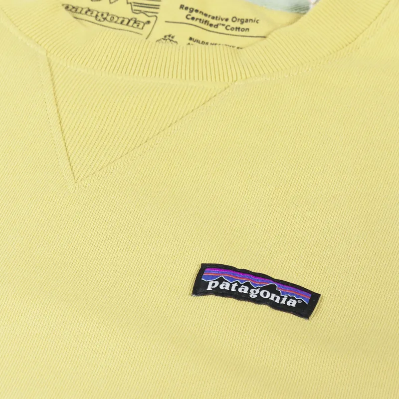 Patagonia Regenerative Organic Certified Cotton Crew Sweatshirt Surfboard Yellow-3